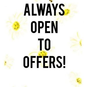 Feel free to make an offer! I accept almost any offer! ☺️😊☀️